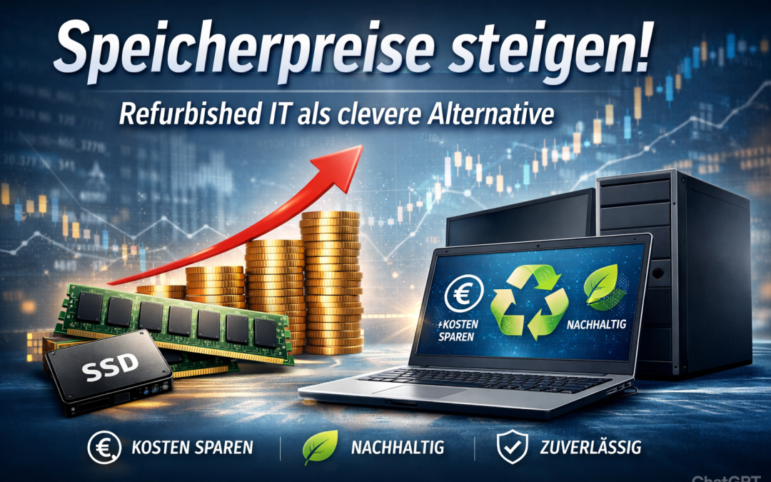 Speicherpreise steigen – warum refurbished IT sinnvoll ist